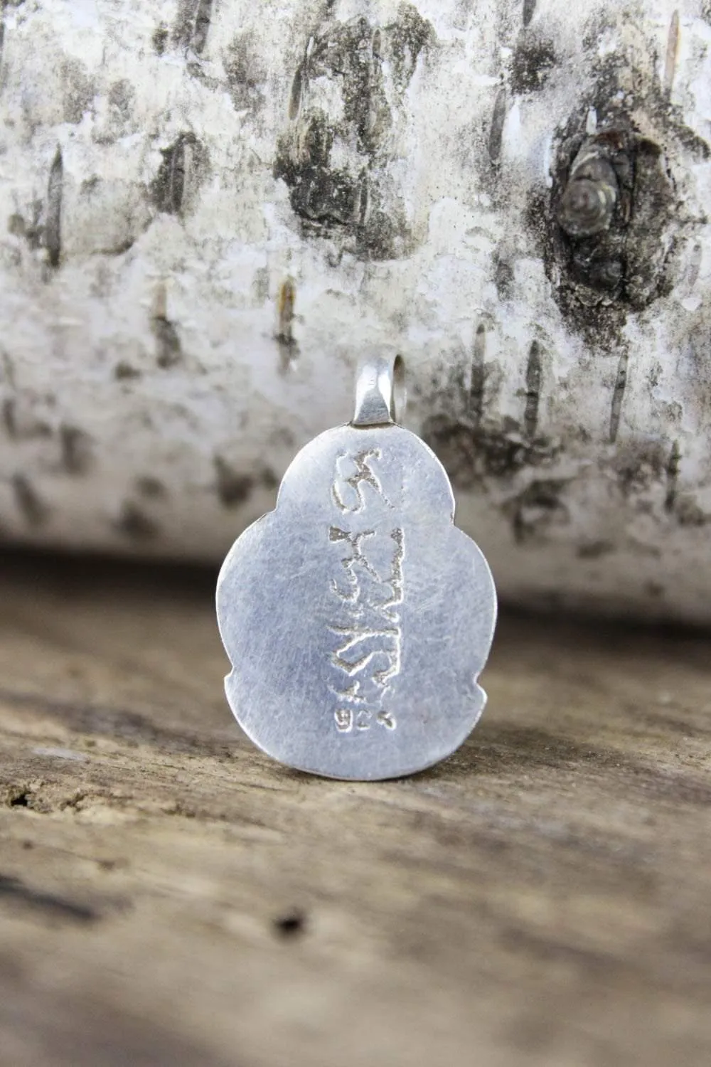 1 Inch Sterling Silver Shakyamuni Pendant