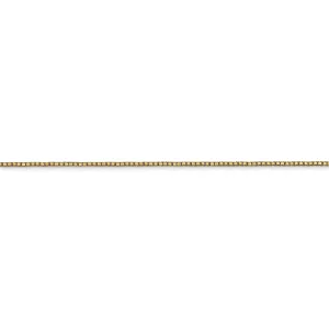 14k Yellow Gold 0.90mm Polish Solid Box Chain