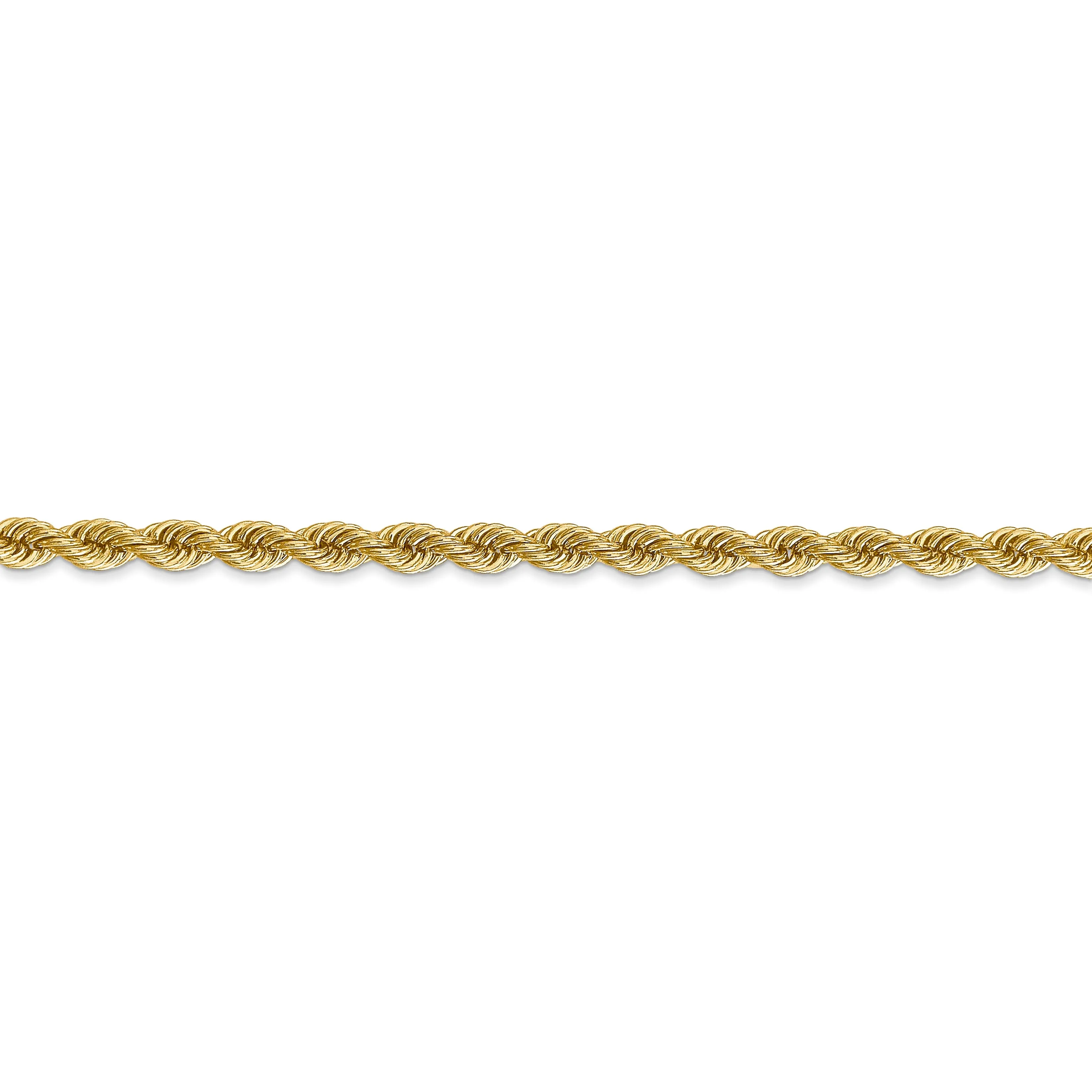 14k Yellow Gold 3.65-mm Handmade Rope Chain