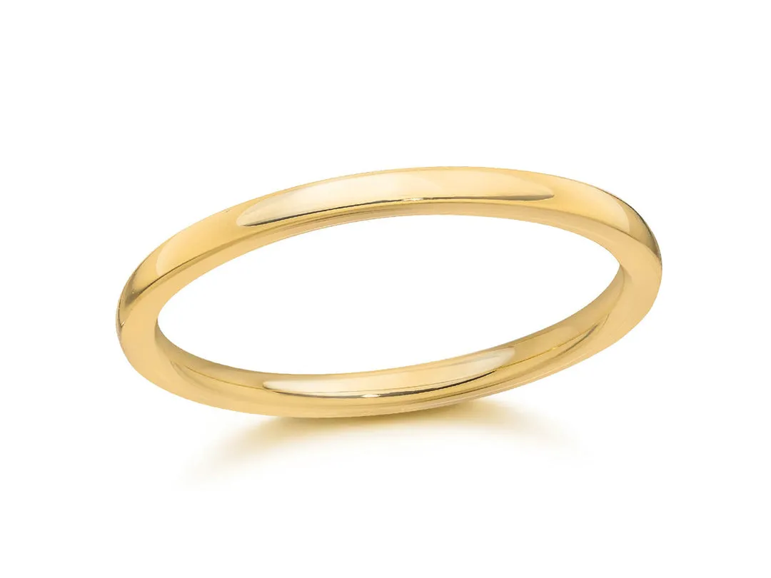 1.5mm 18k Yellow Gold Aura Band