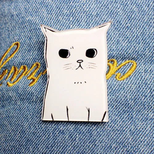 2016 New Acrylic Brooches Pins Figure Simpson Fruit cartoon jewelry cute dog cat Broche shirt enamel pin