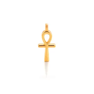 24Kt Gold Ankh Key Of Life Pendant