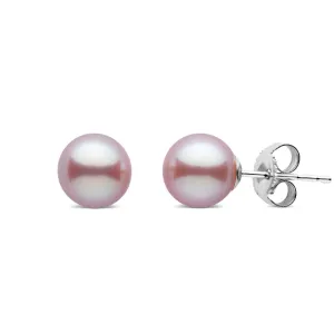 6.5-7.0 mm Lavender Freshadama Freshwater Pearl Stud Earrings