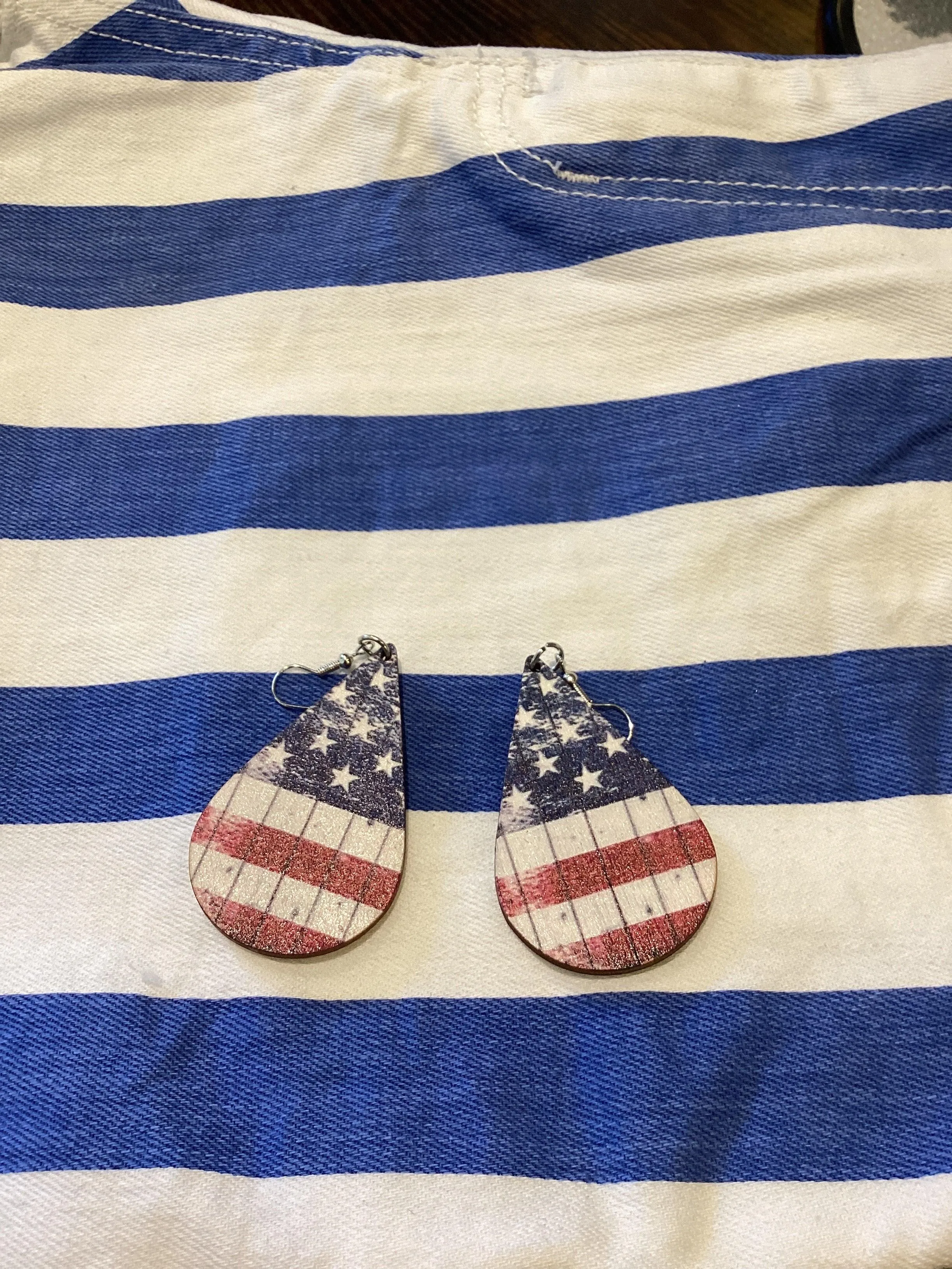 American Flag Earrings