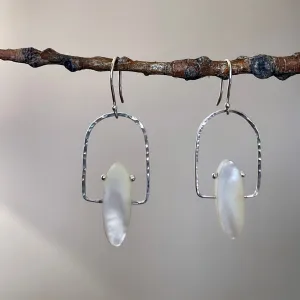 Arches mother of pearl earrings