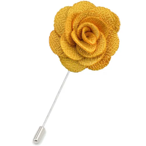 Brooch Flower Lapel Pin 18 Colors Women Men Fabric Rose Brooches Dress Accessories Wedding Party Formal Tuxedo Lapel Flower