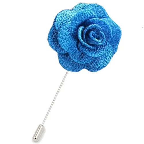 Brooch Flower Lapel Pin 18 Colors Women Men Fabric Rose Brooches Dress Accessories Wedding Party Formal Tuxedo Lapel Flower