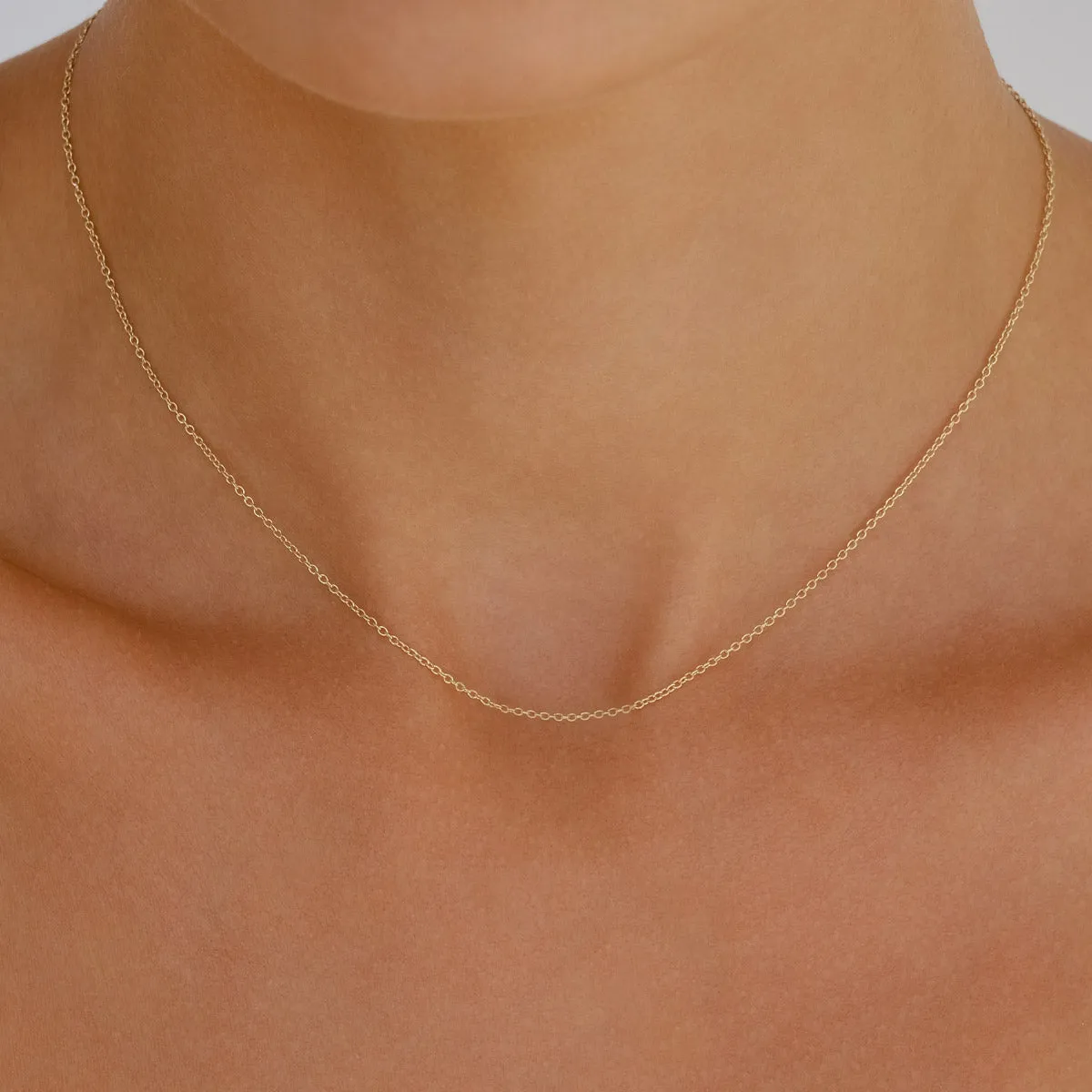 By Charlotte 14k Gold 18" Rolo Chain Necklace