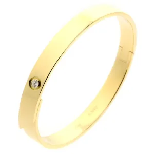 Cartier Anniversary Diamond Gold Bangle Bracelet