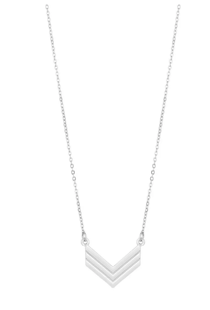 Chevron Metal Necklace