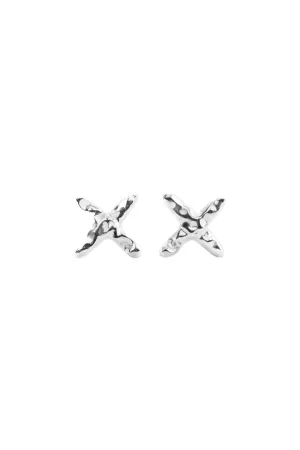 CrosscStud Earrings - Silver