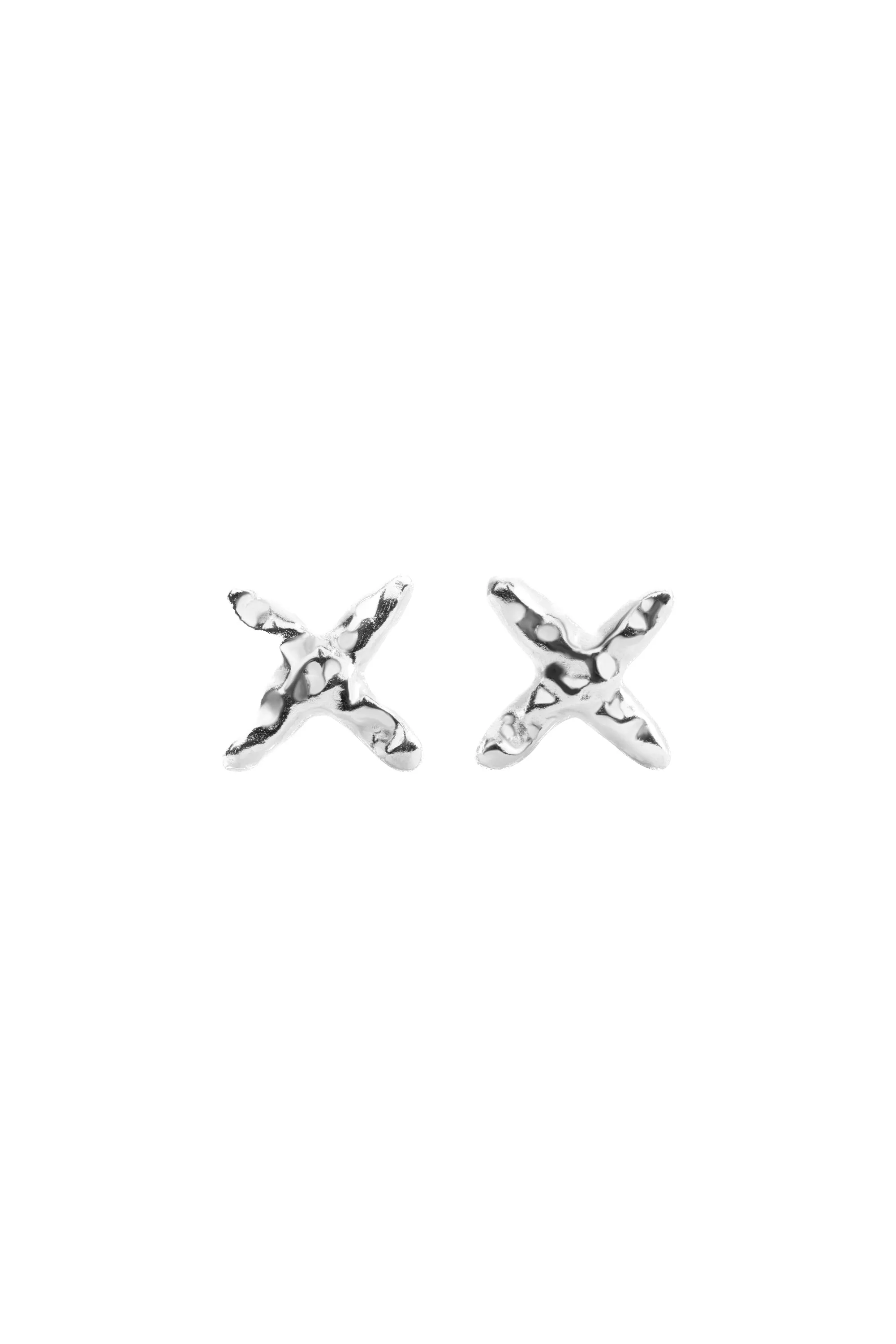 CrosscStud Earrings - Silver