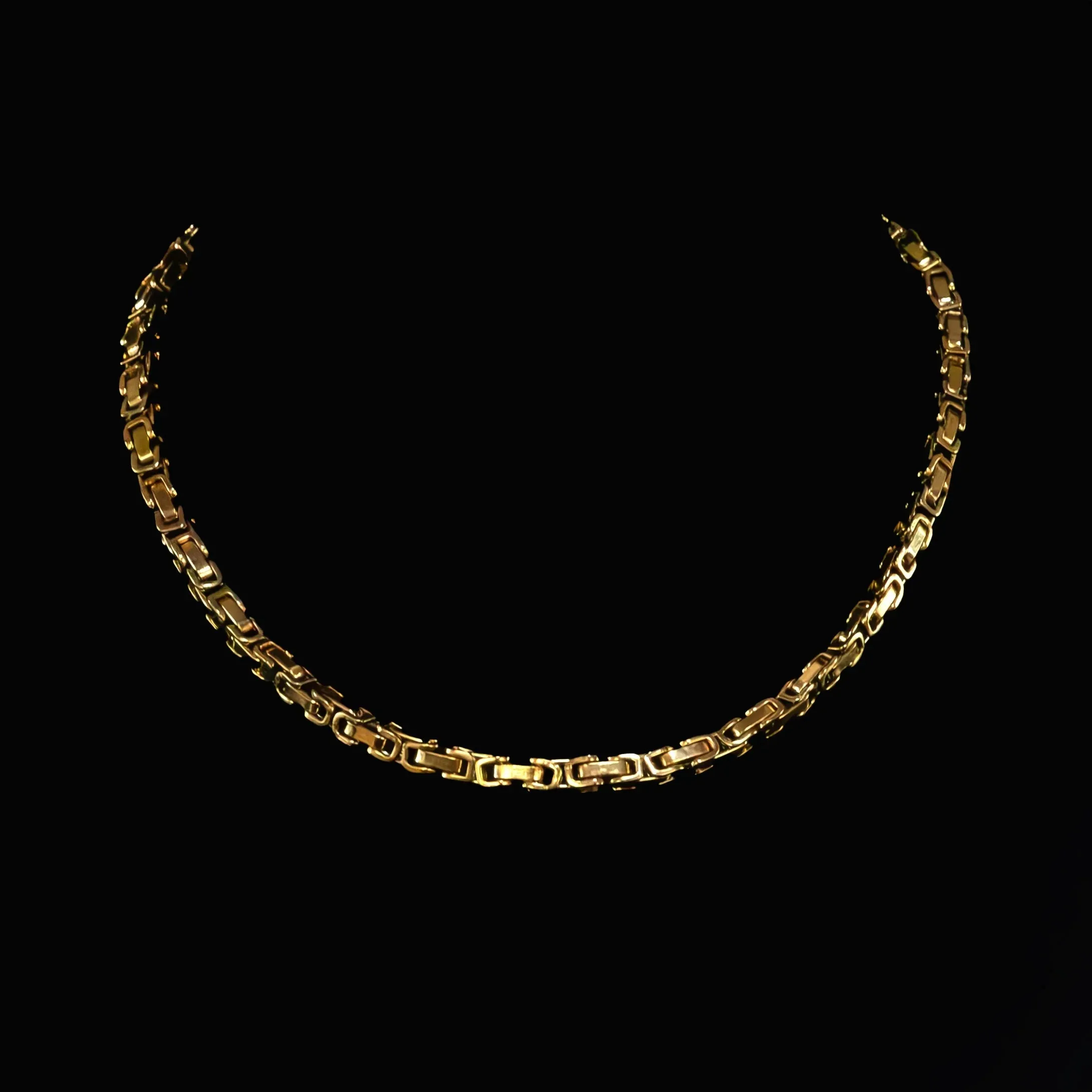 Curito Golden Byzantine Chain Necklace