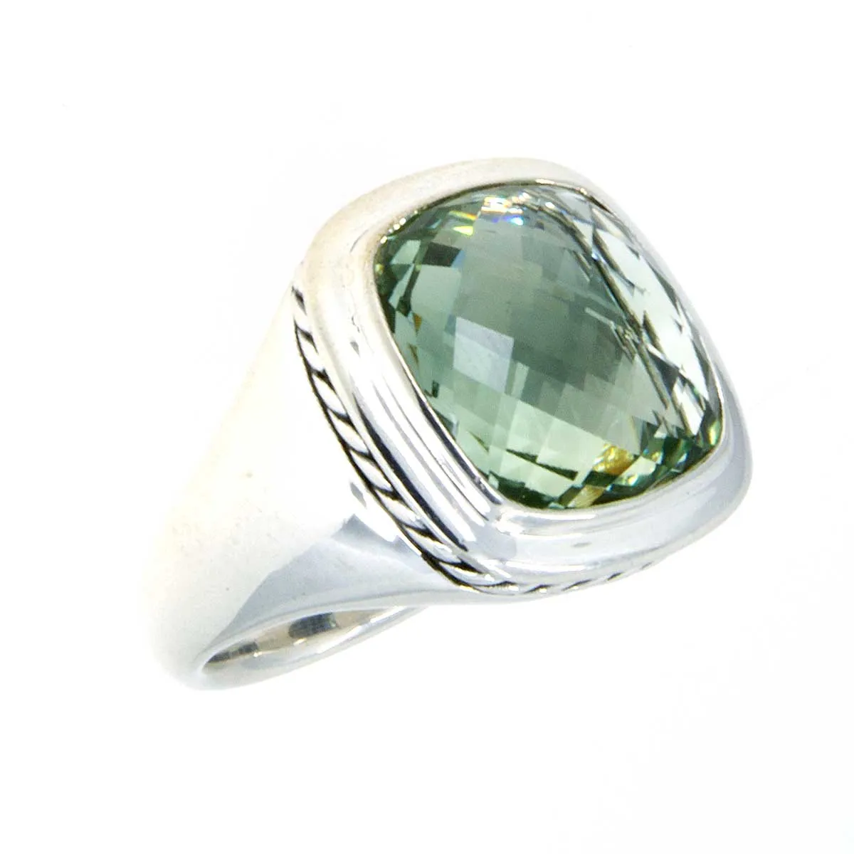 David Yurman Albion Statement Ring with Prasiolite