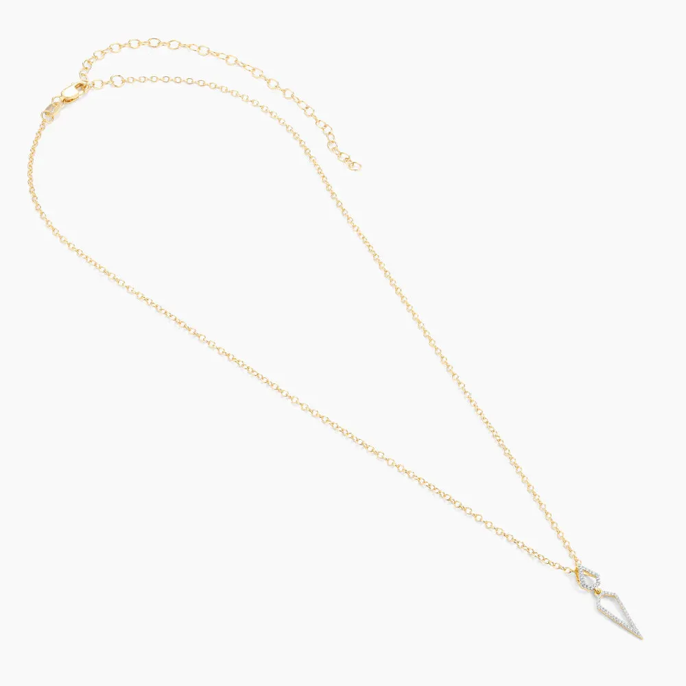 Diamond Dagger Pendant Necklace