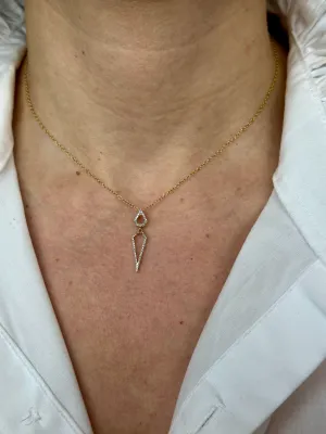 Diamond Dagger Pendant Necklace