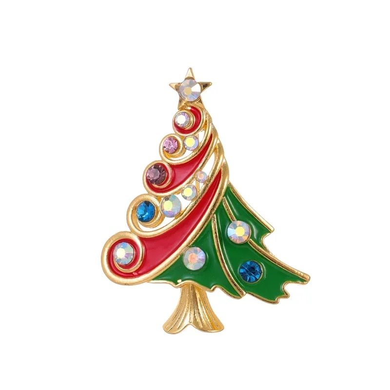 Elegant Modern Style Classic Style Christmas Hat Christmas Tree Elk Alloy Unisex Brooches