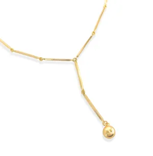 Elena Gold Bar Lariat