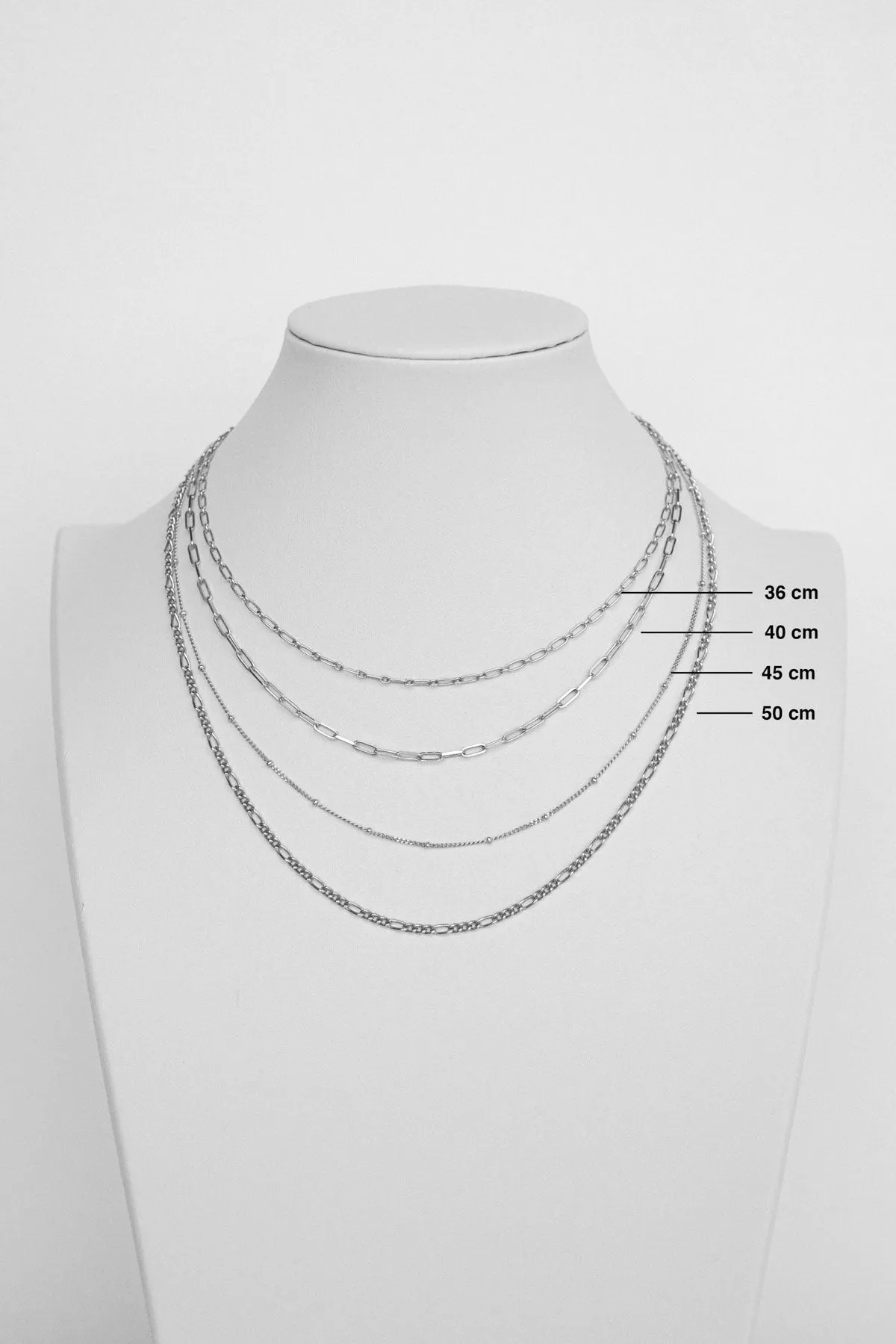 Figaro choker silver (36cm)