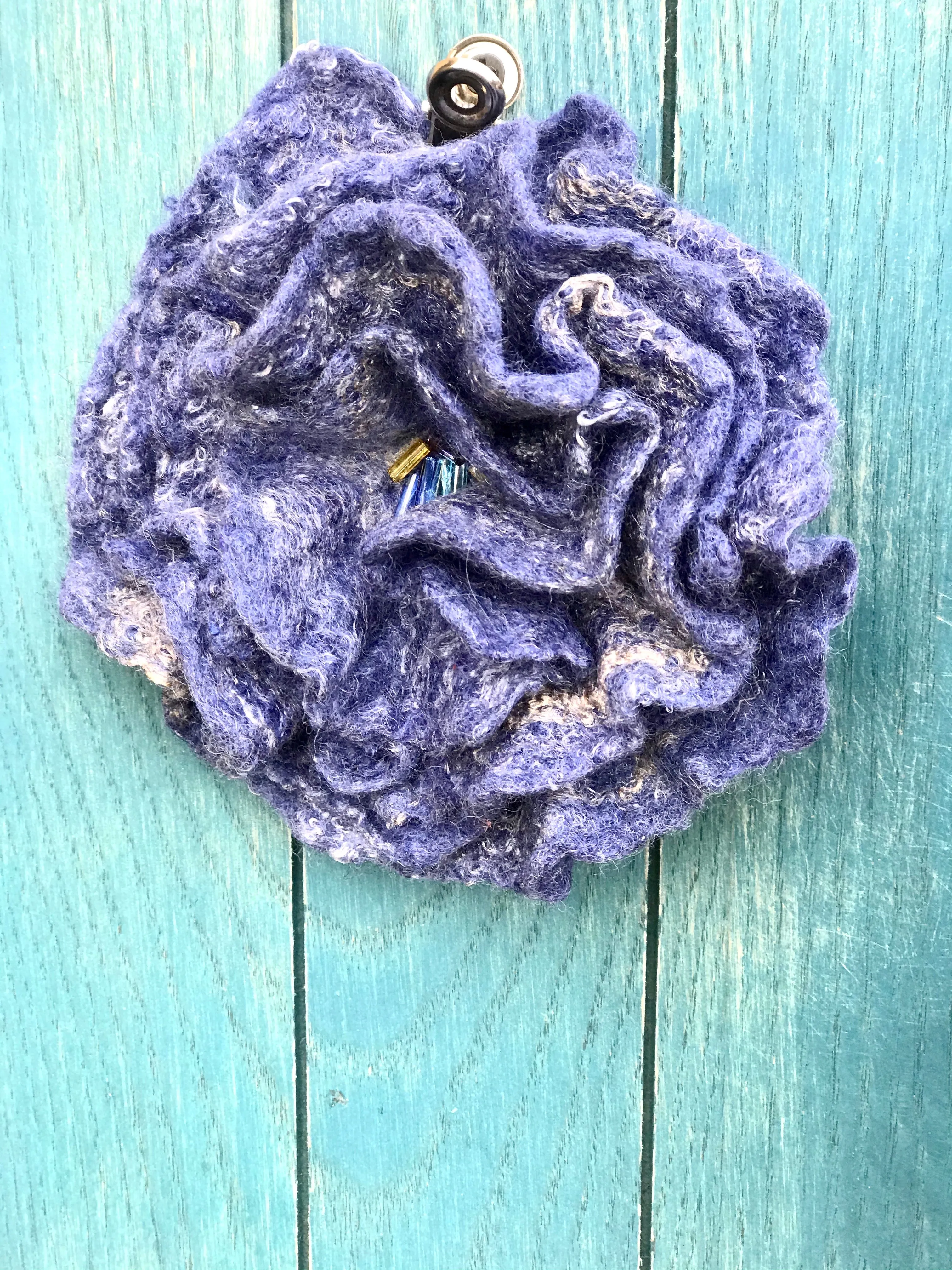 Flower Brooch for Women, Wool Flower Pin Brooch, Bridal Gift