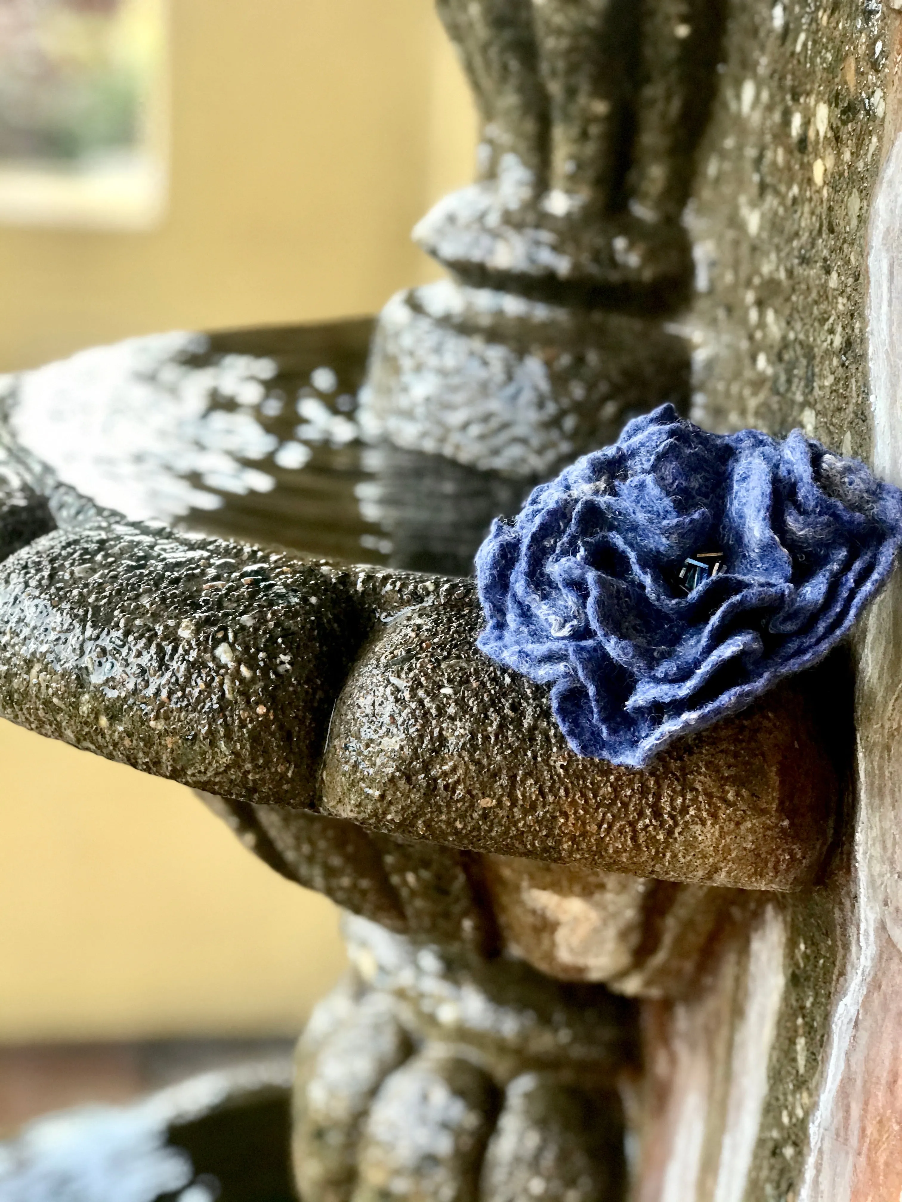 Flower Brooch for Women, Wool Flower Pin Brooch, Bridal Gift