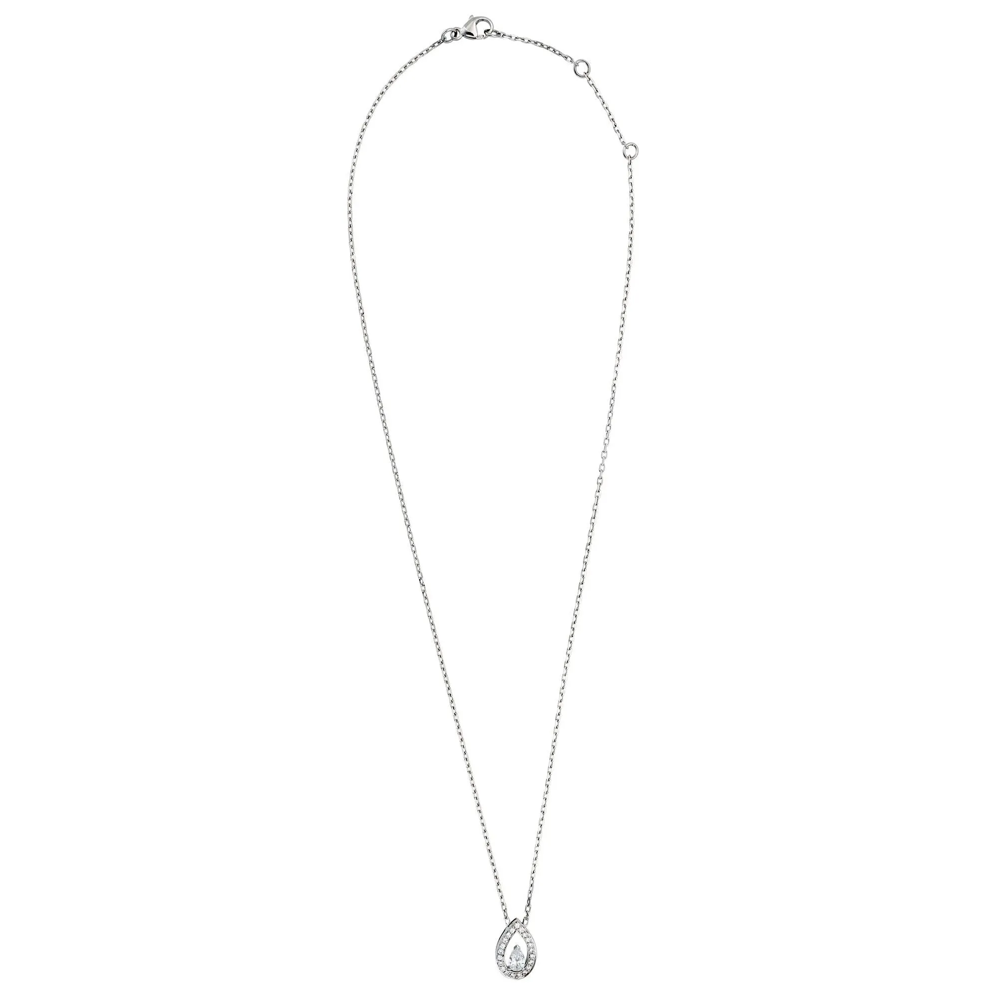 Fred of Paris .77ct Lovelight White Gold Diamond Necklace