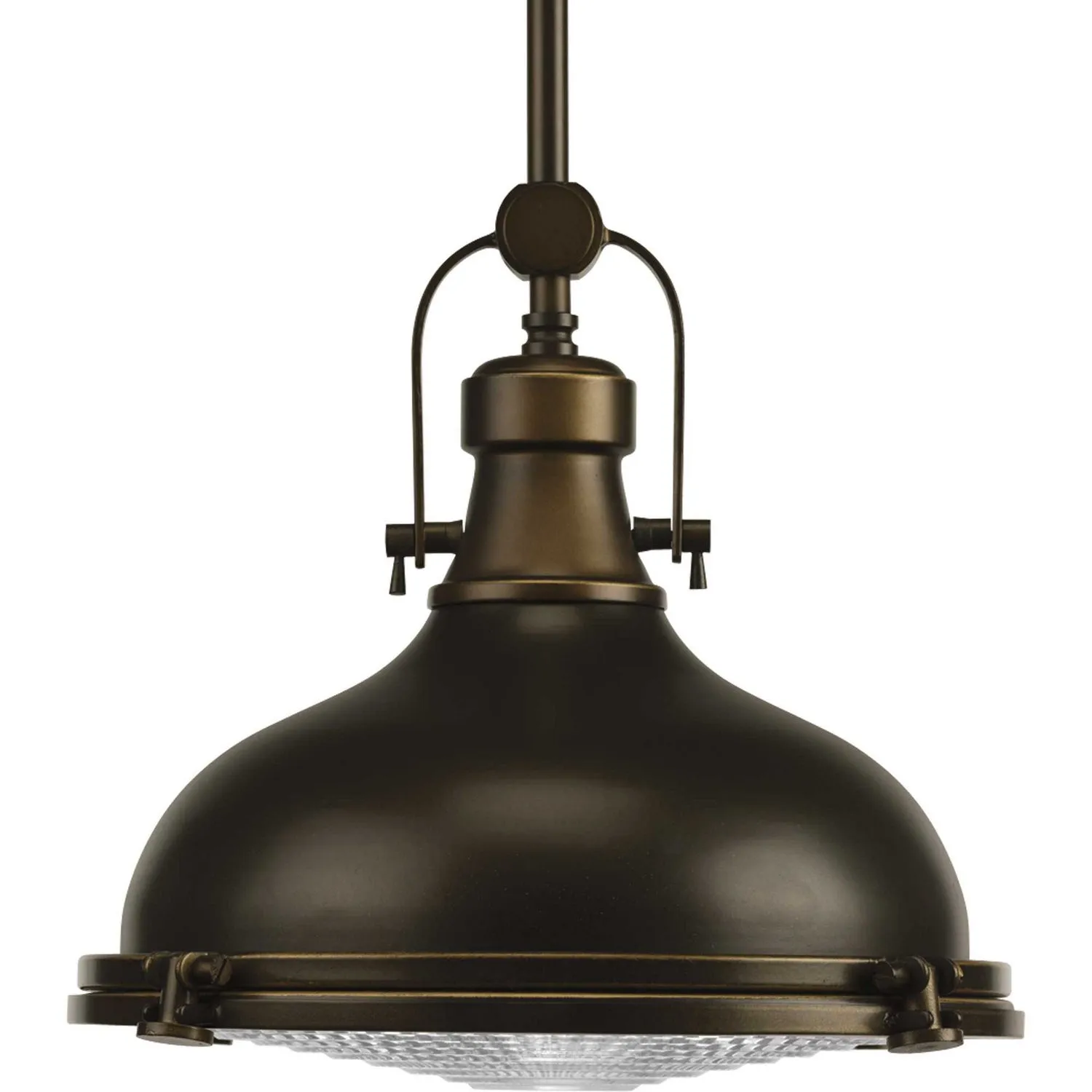 Fresnel Lens 1-Light Pendant in Oil Rubbed Bronze