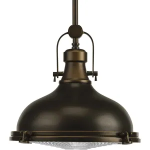 Fresnel Lens 1-Light Pendant in Oil Rubbed Bronze