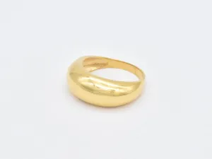 Gold Dome Ring - Modern Dome Band - Chunky Statement Ring