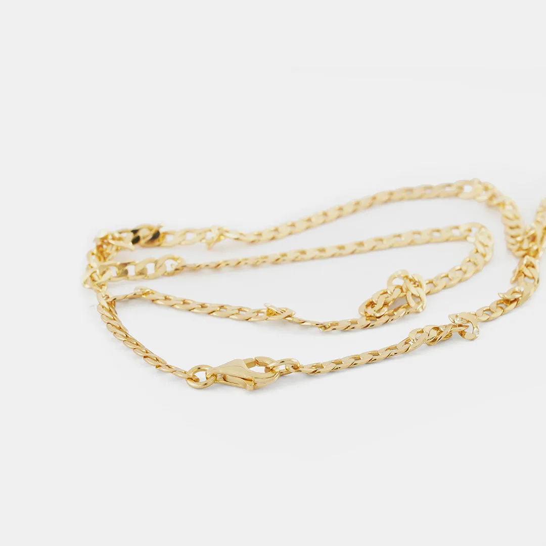 Gold Flat Cuban Chain