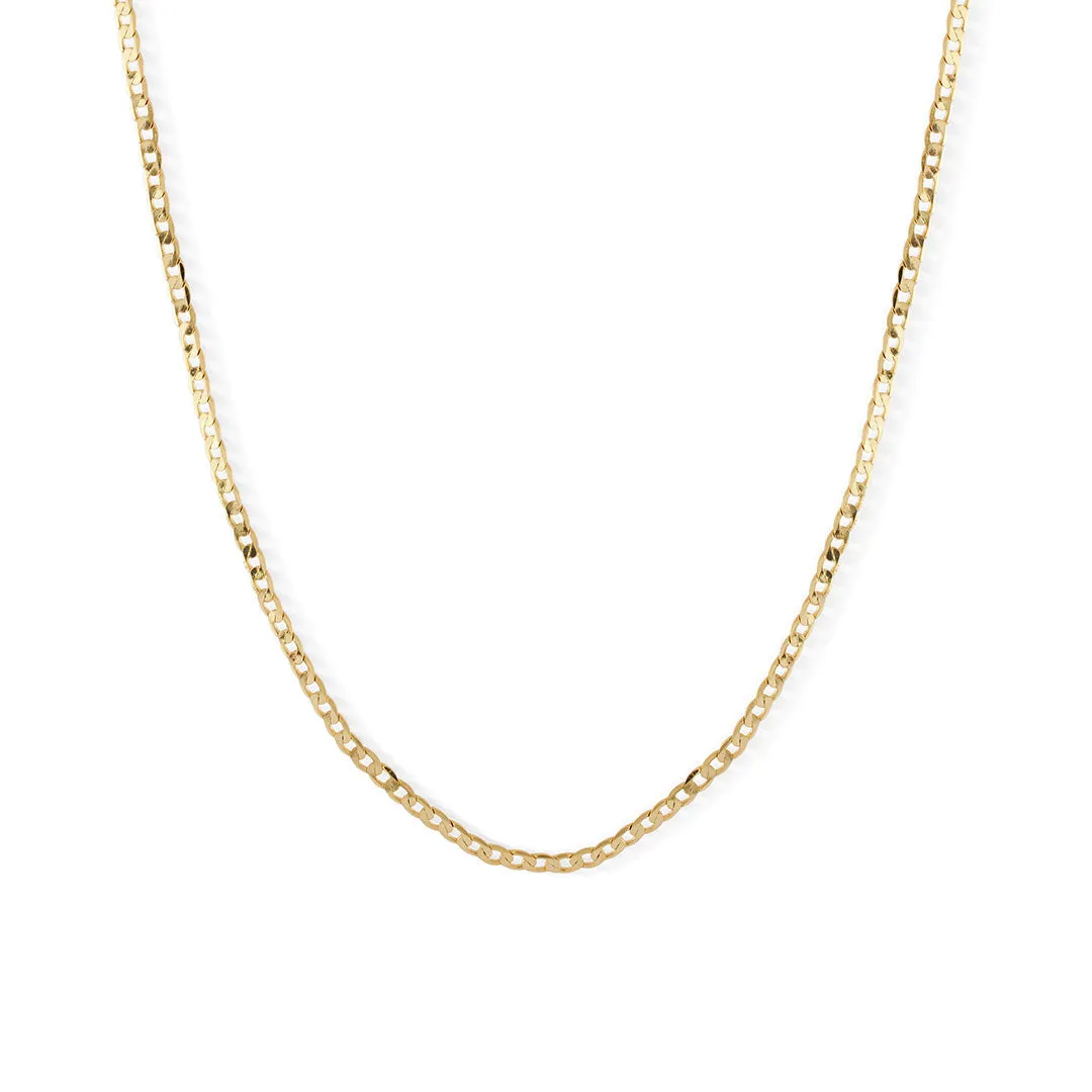 Gold Flat Cuban Chain