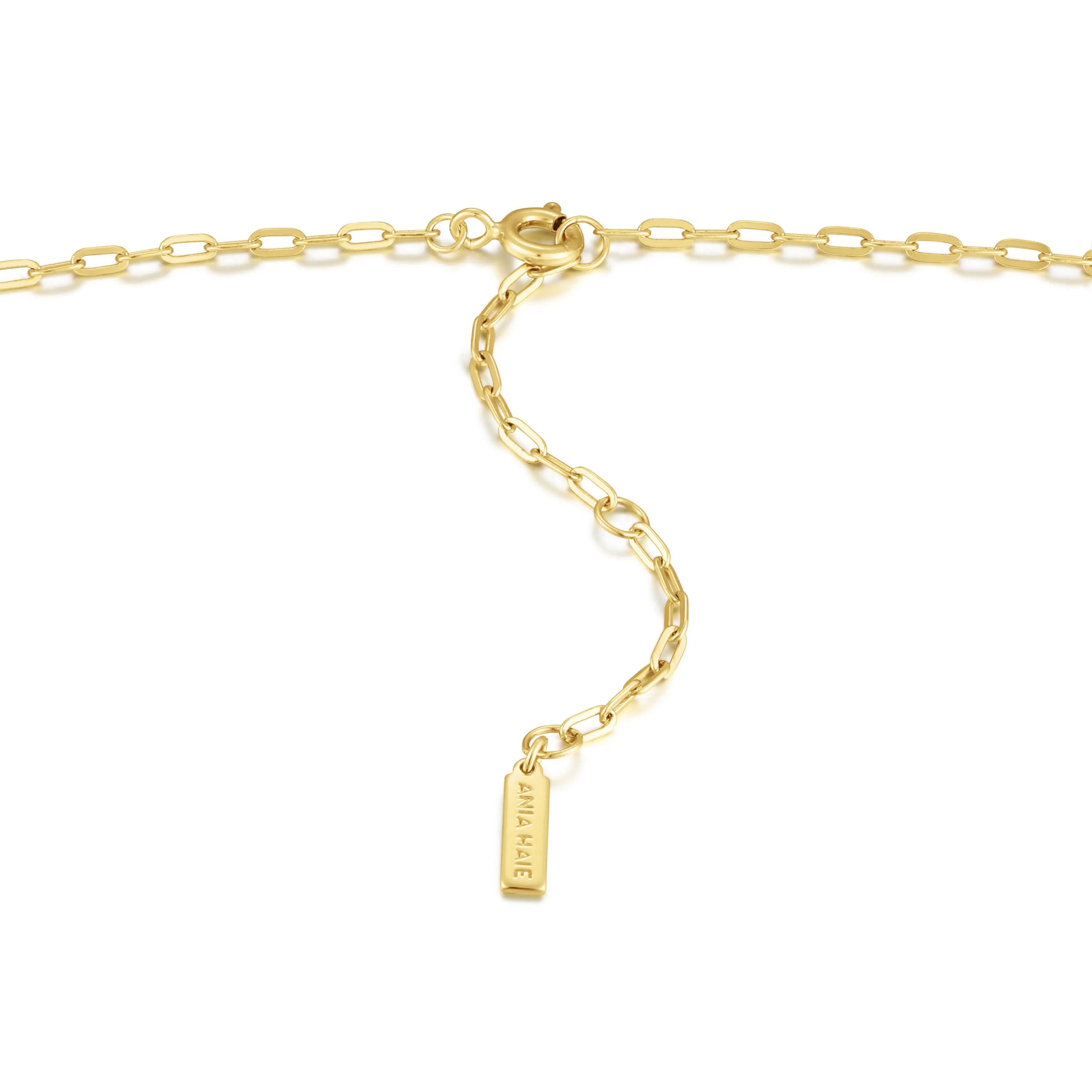 Gold Heavy Spike Necklace