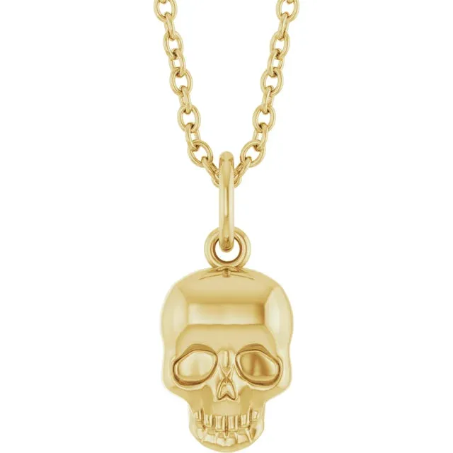 Gold Skull Necklace