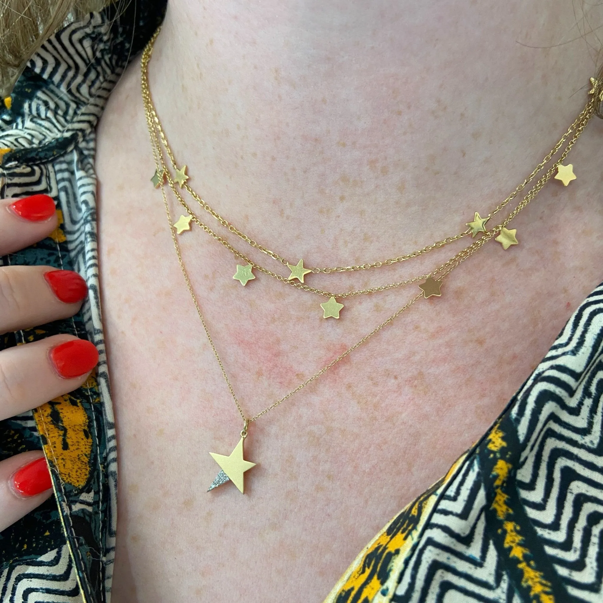 Gold Star Necklace