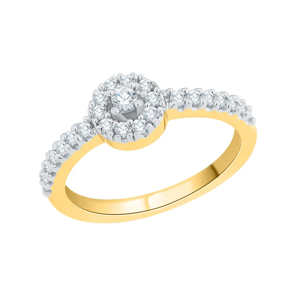 KATARINA 1/3 cttw Prong Set Diamond Engagement Ring