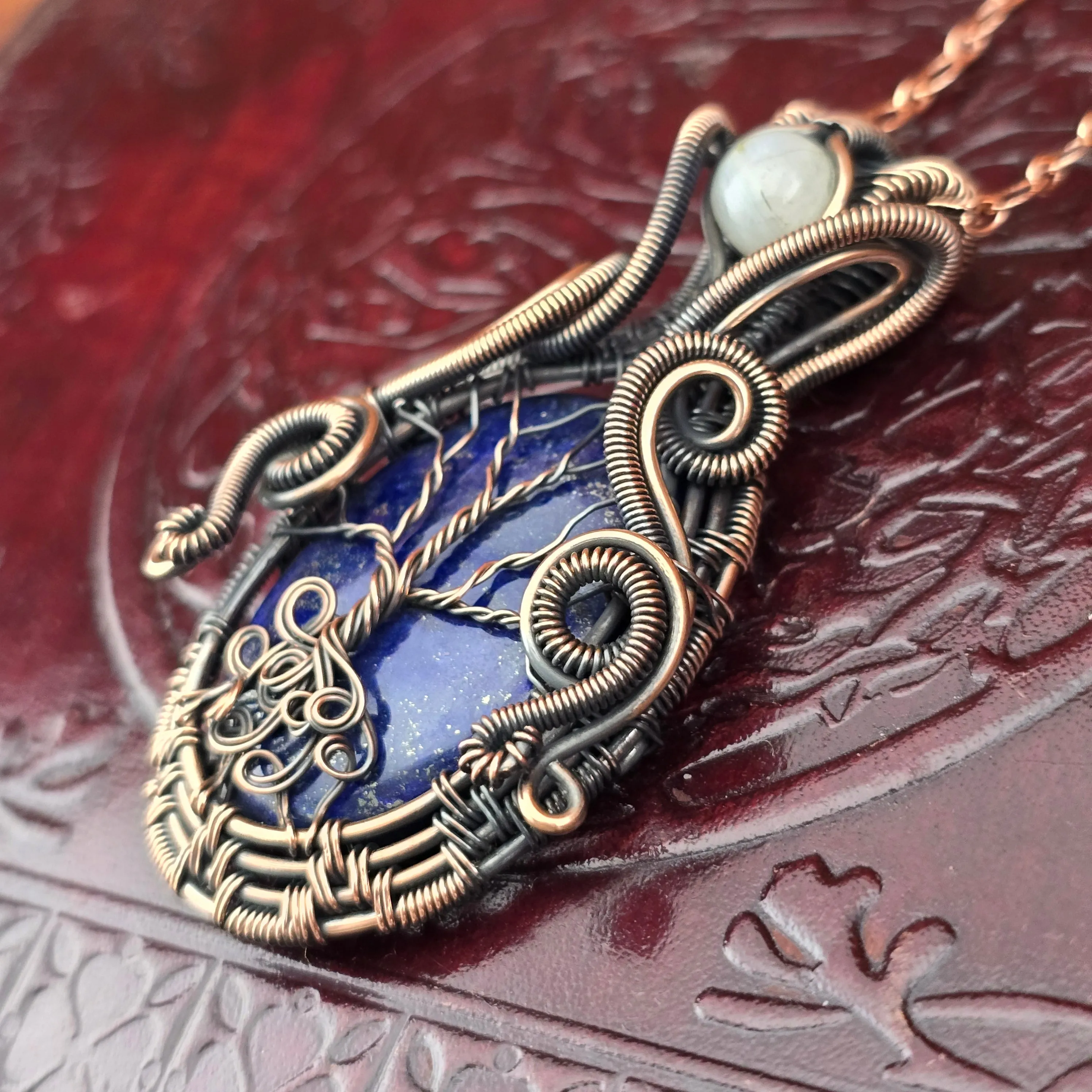 Lapis Lazuli Yggdrasill (Tree of Life) Amulet