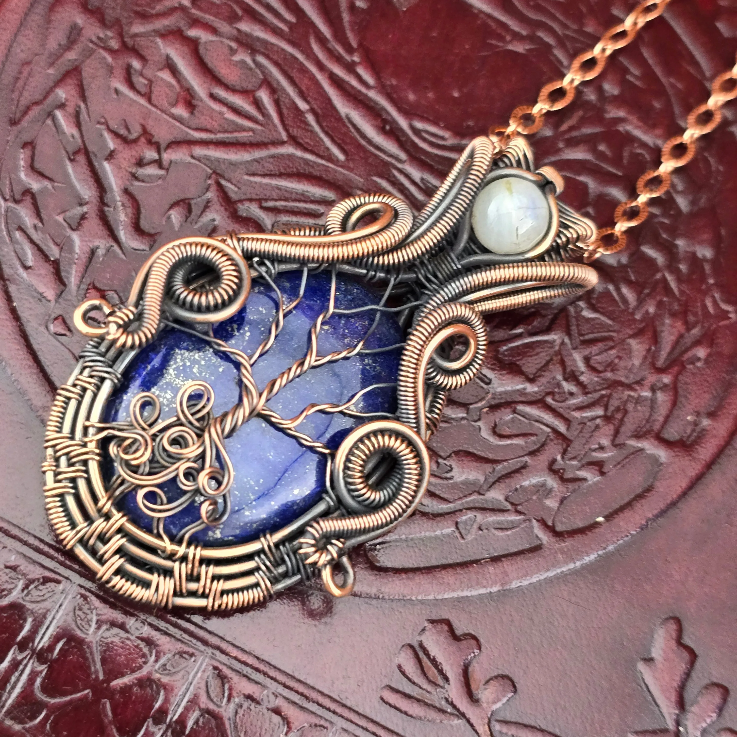 Lapis Lazuli Yggdrasill (Tree of Life) Amulet