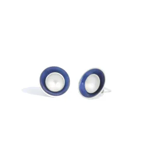 Large Enamel and Silver Target Studs - Outer Enamel