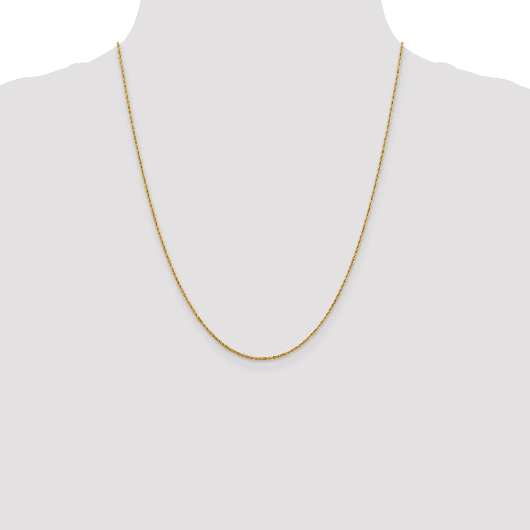 Leslie 10k Yellow Gold 1.2 mm Loose Rope Chain