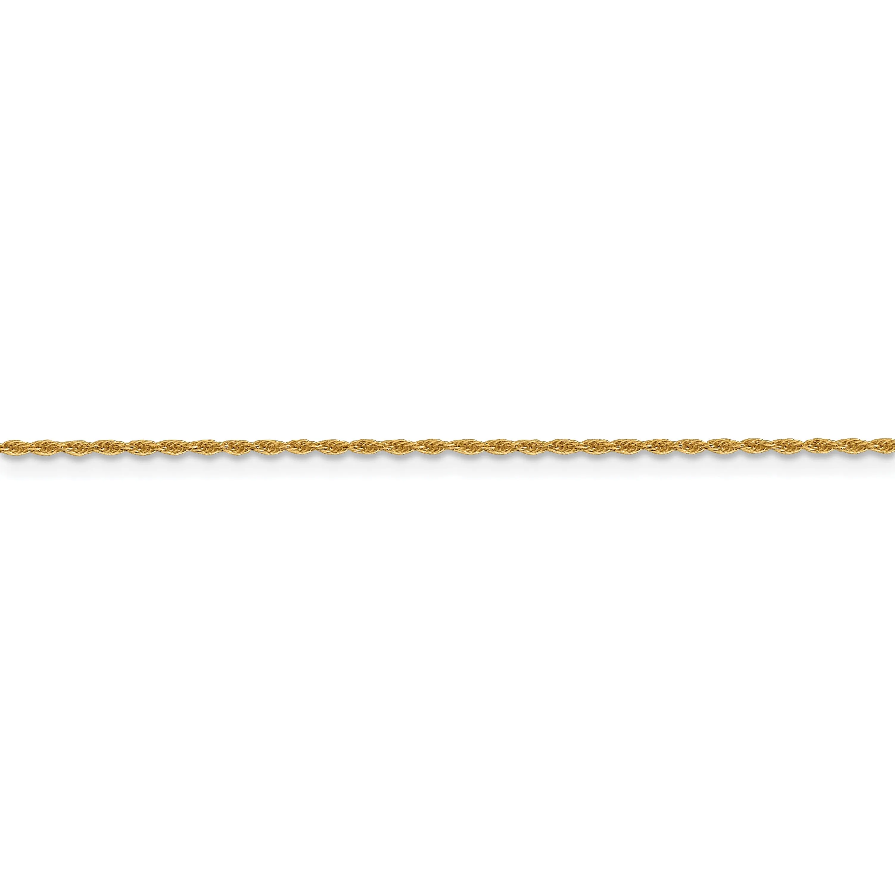 Leslie 10k Yellow Gold 1.2 mm Loose Rope Chain