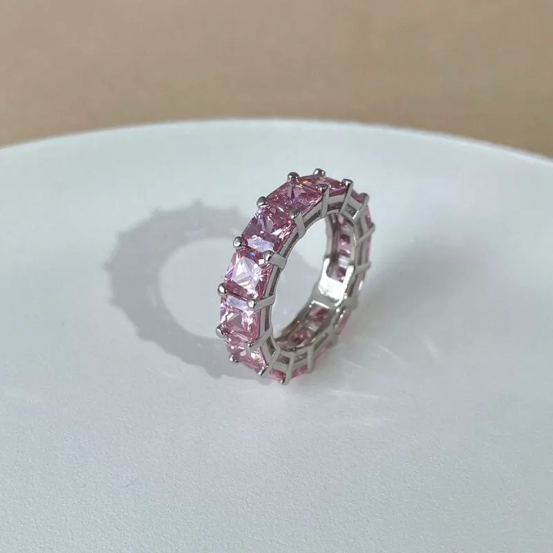 Lexi Pink Infinity Ring