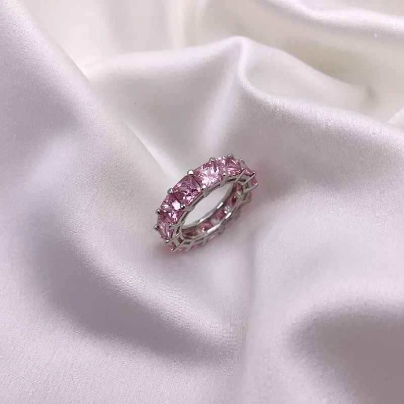 Lexi Pink Infinity Ring