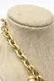 Linda Levinson Vintage Roman Coin Stone and Resin Link Chain Necklace