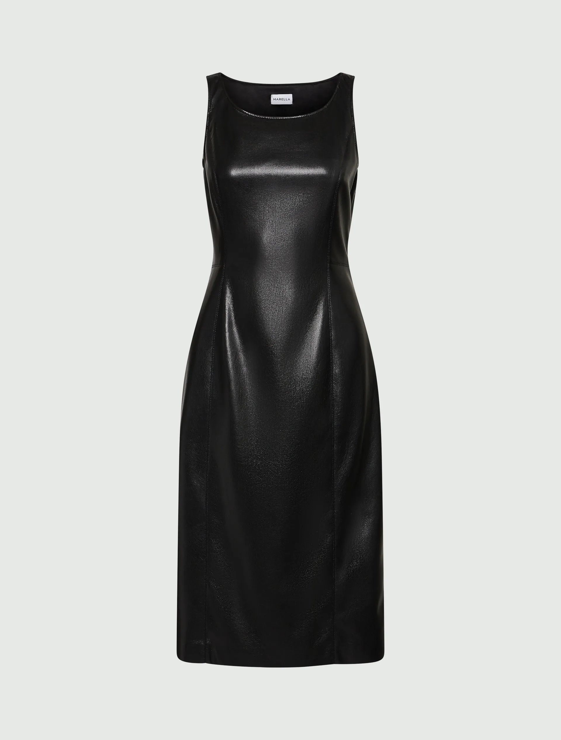 MARELLA Black Leather Dress