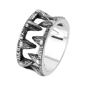 Men's Retro Titanium Steel Rings for Wholesale Trading of Personalized Jewelry