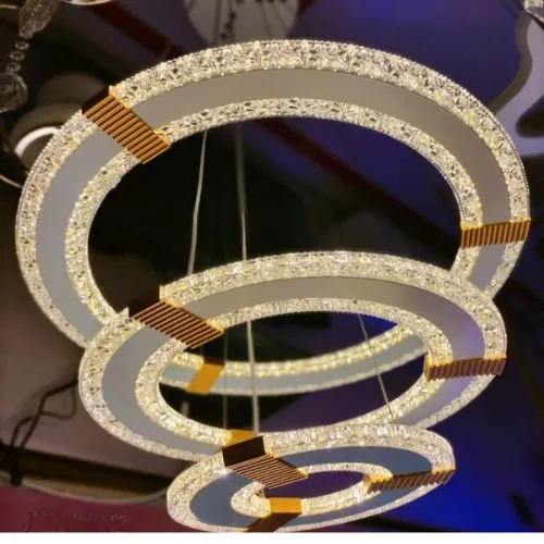 Modern 3 in 1 Ring Chandeliers Pendant Light