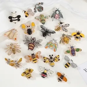 Modern Style Classic Style Pin Insect Alloy Inlay Unisex Brooches