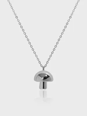 Mushroom Necklace 952 Sterling Silver Hypoallergenic Tarnish Free Luxury Necklaces