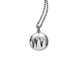 New York City Skyline Sterling Silver Pendant Necklace