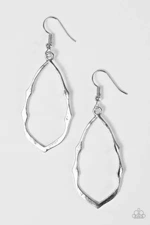 Paparazzi Earring ~ Flat Out Fabulous - Silver